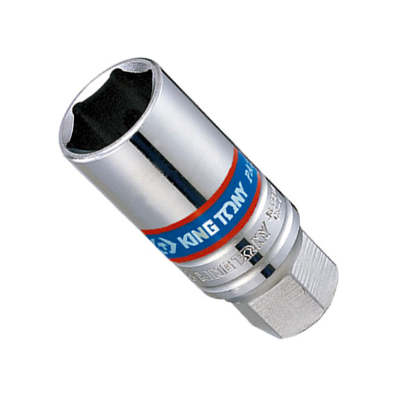 Головка торцевая свечная 3/8 дюйма шестигранная 18 мм King Tony 36A518 Головка торцевая свечная 3/8 дюйма шестигранная 18 мм King Tony 36A518