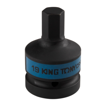 KING TONY 801519M Насадка (бита) ударная торцевая 1", HEX, 19 мм, L=80 мм