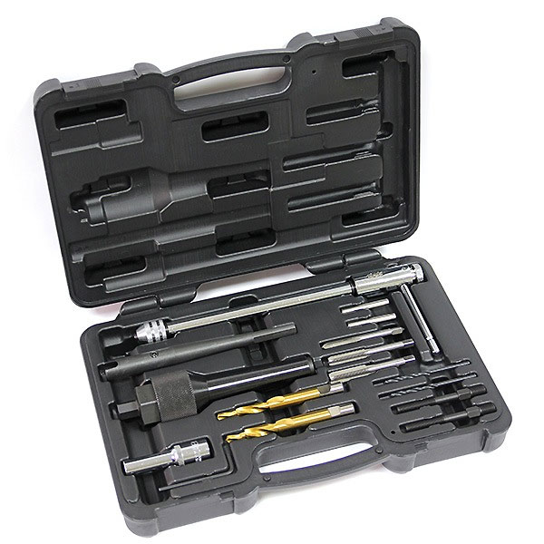Набор для обслуживания колодцев свечей накаливания, 16 предметов в кейсе Мастак 103-12016C