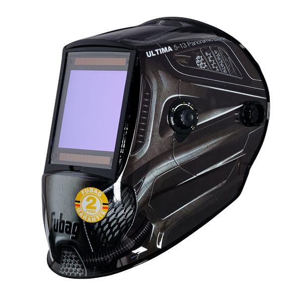 Маска сварщика ULTIMA 5-13 PANORAMIC BLACK, зона обзора 100х93 мм, Fubag 992500