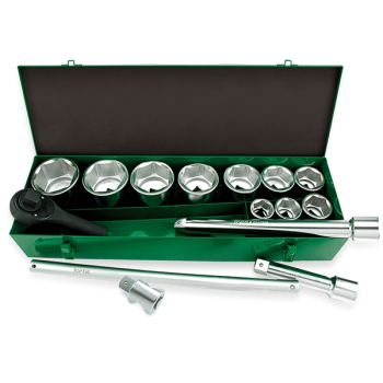 Набор головок и аксессуаров 1", 6-гранных, 36-80 мм, 14 предметов, TOPTUL GCAD1404