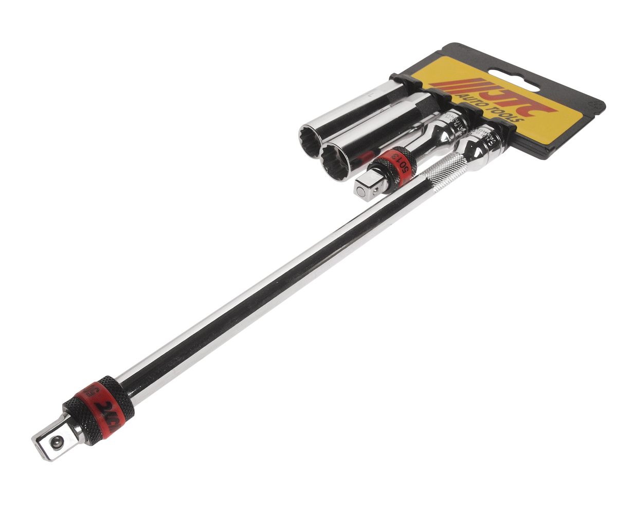 Набор головок торцевых магнитных для свечей зажигания 3/8" (удлиненных 3",10",головка 14мм,16мм) JTC-H304S Набор головок торцевых магнитных для свечей зажигания 3/8" (удлиненных 3",10",головка 14мм,16мм) JTC-H304S