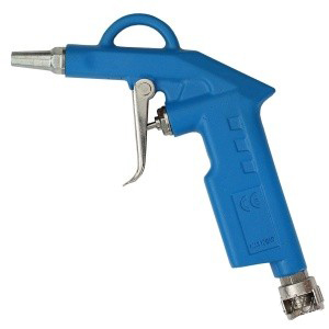 Продувочный пистолет 2-10 Бар, 130 Л/мин, 2 мм сопло, обрезиненная рукоятка WALMEC 50065