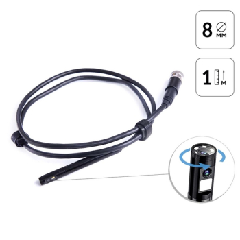 Зонд для видеоэндоскопа IC-VC700, 2 камеры 2 Мп с вращением, 1м, 8мм iCartool IC-VP700-1