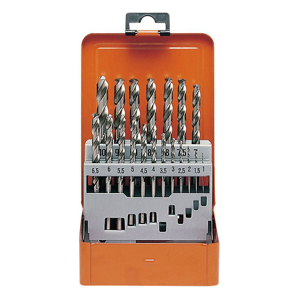 Набор сверл по металлу HSS 1-10 мм, 19 предметов в кейсе Projahn 60380