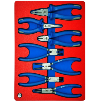 Набор съемников стопорных колец, пассатижей и бокорезов, ложемент, 7 предметов, МАСТАК 5-3307