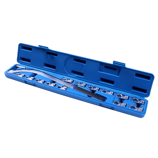 Набор ключей для натяжения ремня, 12-19 мм, кейс, 15 предметов МАСТАК 103-20115C