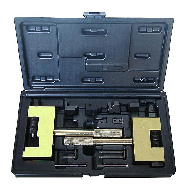 Набор для соединения и разъединения звеньев цепи ГРМ Mercedes-Benz, BMW, Saab, 13 предметов в кейсе Мастак 103-22013C