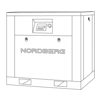 NORDBERG NCN15 Компрессор винтовой, 11 кВт, 10 бар, 1470 л/мин, без ресивера