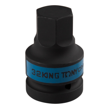 KING TONY 801532M Насадка (бита) ударная торцевая 1", HEX, 32 мм, L=80 мм