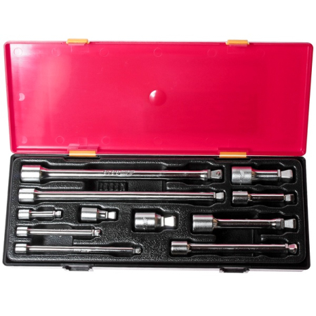 Набор удлинителей шарнирных 1/4", 3/8", 1/2", 11 предметов, в кейсе, JTC-K1112 Набор удлинителей шарнирных 1/4", 3/8", 1/2", 11 предметов, в кейсе, JTC-K1112