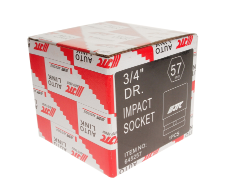 Головка торцевая 3/4" 57мм ударная L=74мм JTC