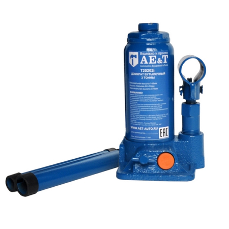 Домкрат бутылочный гидравлический, 2 т, AE&T T20202i