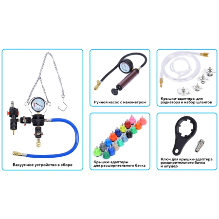 NORDBERG CM34K Набор для опрессовки и заправки системы охлаждения, 34 предмета