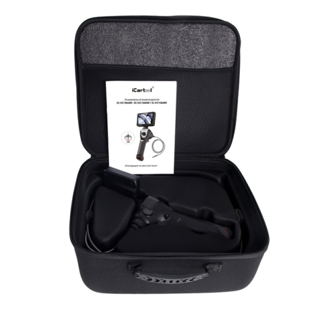 Видеоэндоскоп управляемый, экран 4.5", 1Мп, зонд 1.5м, 4мм, всесторонняя артикуляция, iCartool IC-VC154AW