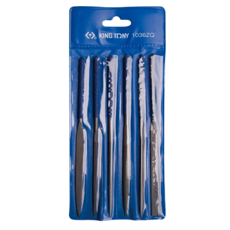 KING TONY 1036ZQ Набор надфилей, 6 предметов