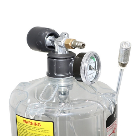 Установка для откачки масла и антифриза, 30 л, с предкамерой, KRAFTWELL KRW1836