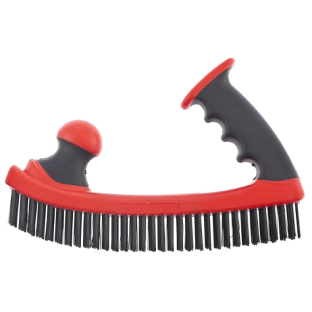 Щетка металлическая зачистная, пятирядная, две двухкомпонентные рукоятки, Matrix 74830