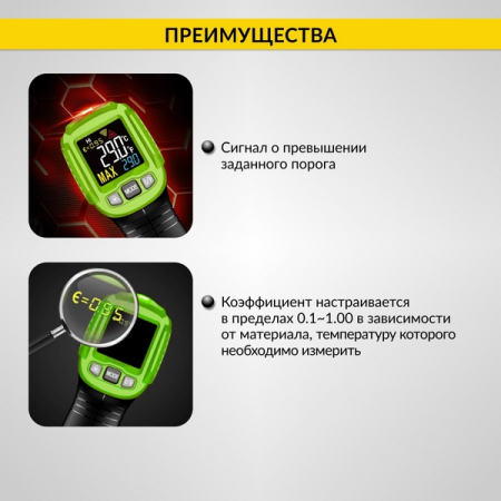 Термометр бесконтактный (пирометр) iCarTool IC-M650