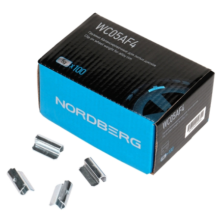NORDBERG WC05AF4 Грузики балансировочные для литых дисков Fe 5 г, 100 шт