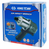 KING TONY P33421-040B Гайковерт ударный пневматический квадрат 1/2 дюйма, 678 Hм, в комплекте 3 торцевые головки