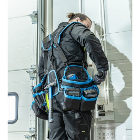 Рабочий ремень со шлейками, 23 кармана, HOEGERT HT7G231