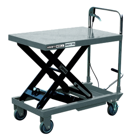 Тележка платформенная гидравлическая, 500 кг, KRAFTWELL KRWLT5