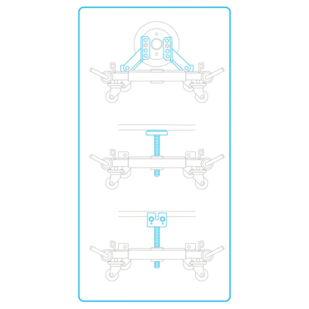 NORDBERG N3SK Набор насадок для тележки под колесо N3S8