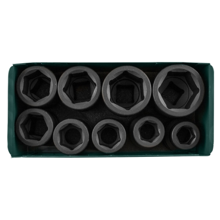 Набор головок ударных 1"DR, 24-50 мм, 9 предметов, Jonnesway S03A8109S
