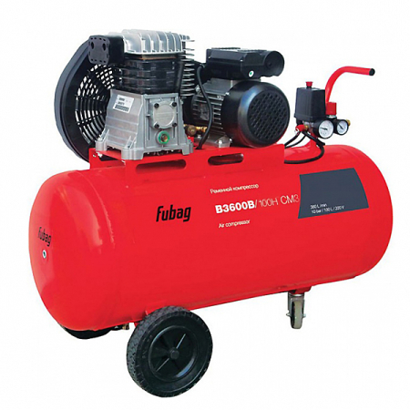 Компрессор воздушный ременный однофазный FUBAG B3600B/100 CM3
