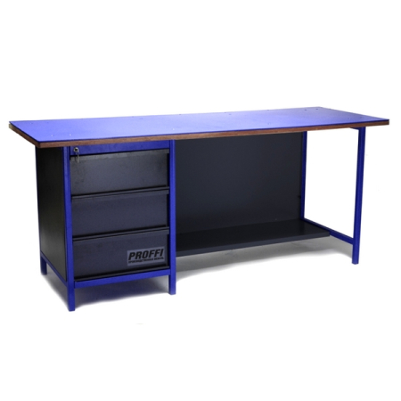 Верстак промышленный однотумбовый Верстакофф PROFFI-M 3МД ОПС2Д