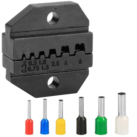 Кримпер храповичный для обжима изолированных наконечников, 6 предметов, кейс, King Tony 67G0005