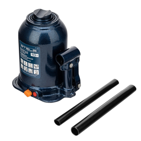 Домкрат гидравлический бутылочный телескопический, 10 т, 180-430 мм, Stels 51151