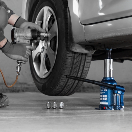 Домкрат гидравлический бутылочный телескопический, 6 т, 180-410 мм, Stels 51149