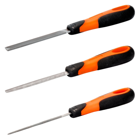 BAHCO 1-473-08-2-2 Набор напильников 200 мм, 3 предмета