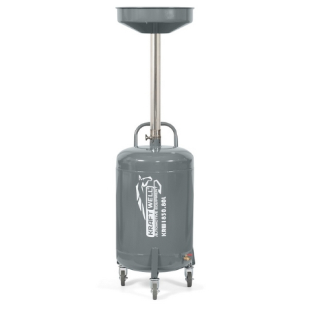 Установка для слива масла и антифриза, 80 л, KraftWell KRW1830.80L