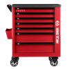 KING TONY 87G38-7B Тележка инструментальная PROFESSIONAL, 7 ящиков, красная