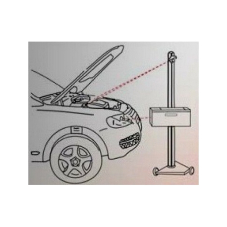 Прибор регулировки света всех фар, с двумя лазерами, KraftWell (Италия) HBA19DL2LX