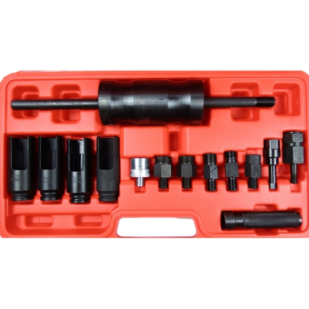 Съемник инжекторов с обратным молотком, 14 предметов, AE&T TA-D1081