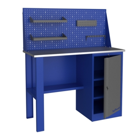 Верстак слесарный гаражный однотумбовый с экраном Верстакофф PROFFI-E 112 T Э