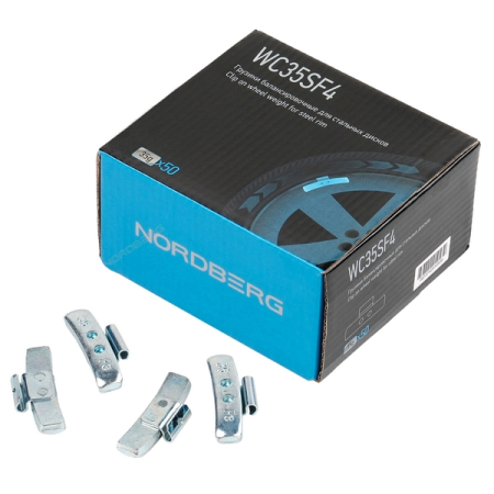 NORDBERG WC35SF4 Грузики балансировочные для стальных дисков Fe 35 г, 50 шт NORDBERG WC35SF4 Грузики балансировочные для стальных дисков Fe 35 г, 50 шт