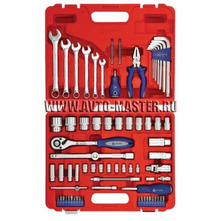 Набор инструментов для автомобиля, 72 предмета Мастак 0-072C