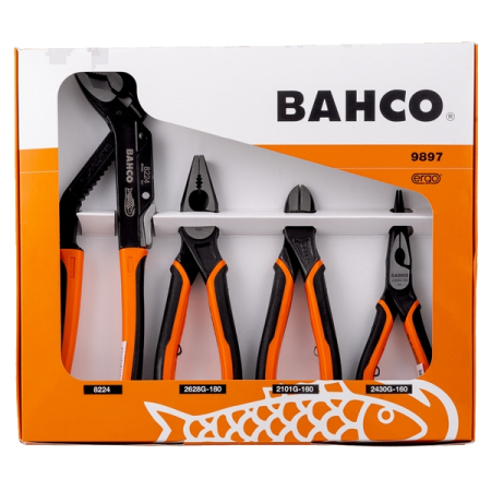 BAHCO 9897 Набор шарнирно-губцевого инструмента, 4 шт
