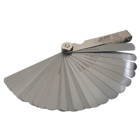 Набор щупов 0.04-0.63 мм (0.0015"-0.025") прямых для зазоров, 26 шт, JTC-4289