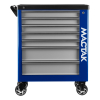 Тележка инструментальная "НОВА", 7 ящиков, синяя МАСТАК 521-07580B