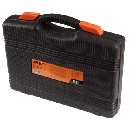 Набор метчиков и плашек SK-5 M6-M24, кейс, 51 предмет, AFFIX AF35100051C