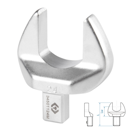 Насадка рожковая серии FIT, 24 мм, 14x18 мм KING TONY 34501224M