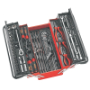 Набор инструментов в переносном ящике, 6 лотков, 76 предметов, JTC-B076