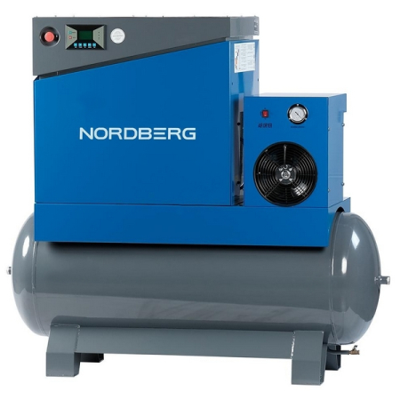 Компрессор винтовой, ресивер 350л, 900л/мин, NORDBERG NCA10RD