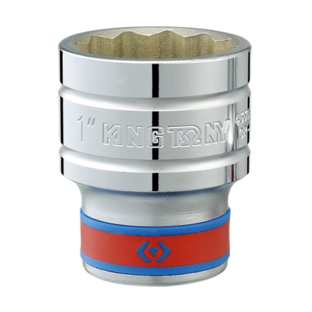 KING TONY 433014S Головка торцевая 1/2" стандартная двенадцатигранная, 7/16"
